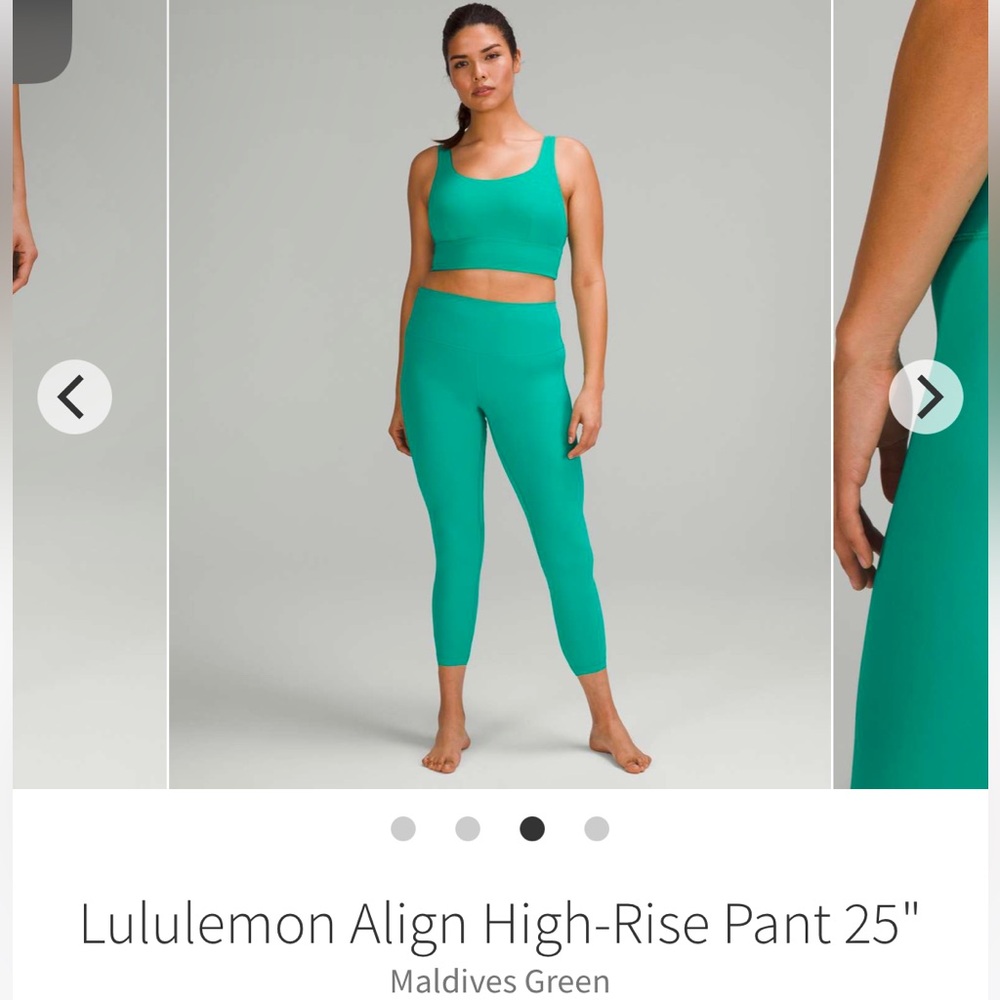 Lululemon Align Pant 25” - Maldives Green